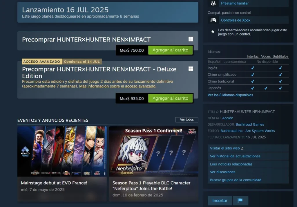 HUNTER×HUNTER NEN×IMPACT