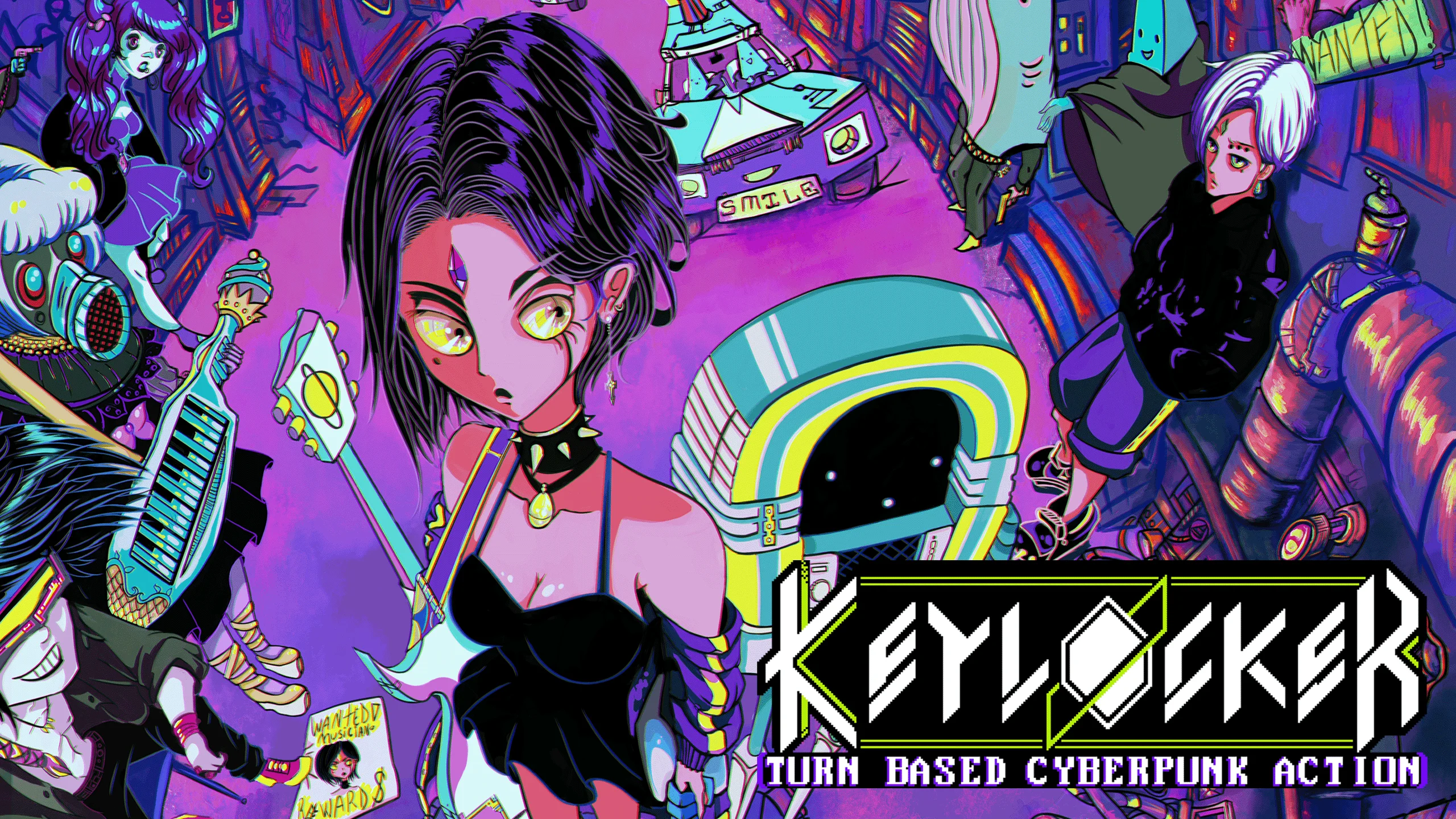 Keylocker- Turn Based Cyberpunk Action