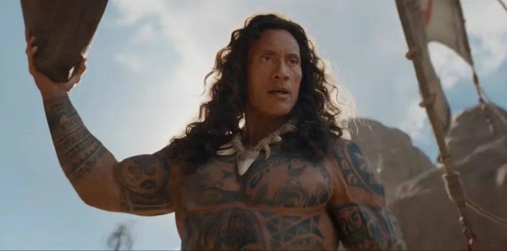 Moana live action The Rock