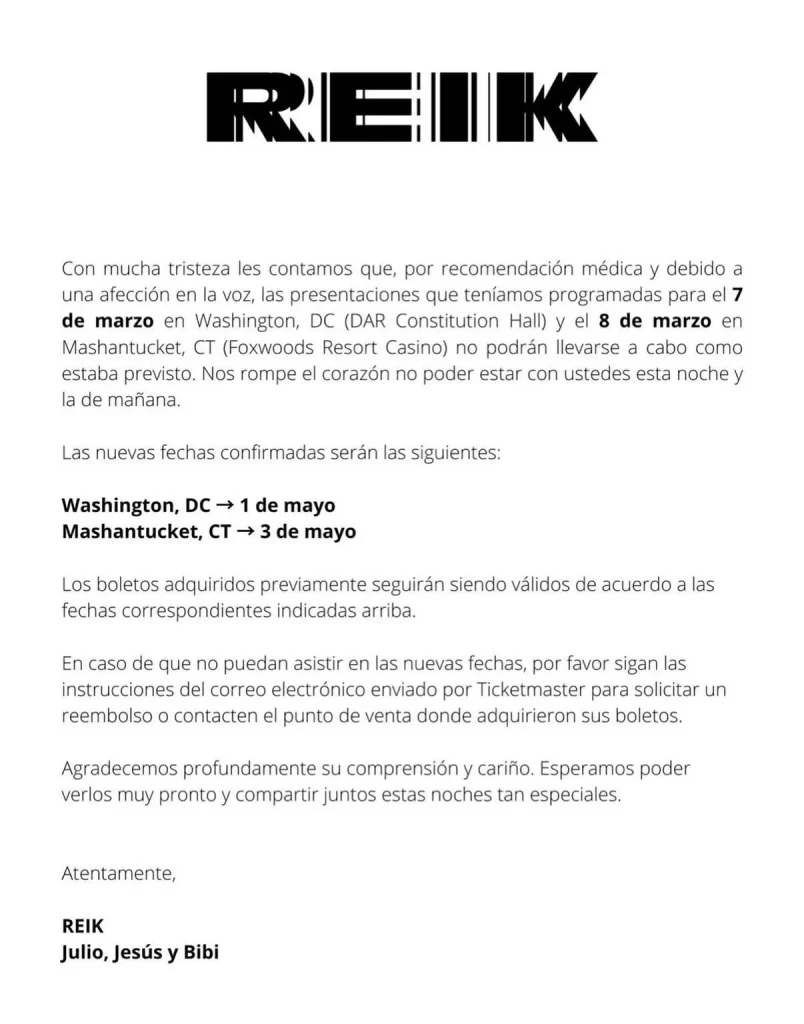 Reik Aviso